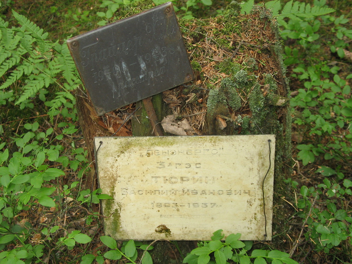 Памятная табличка В. И. Тюрину. Фото 15.06.2007