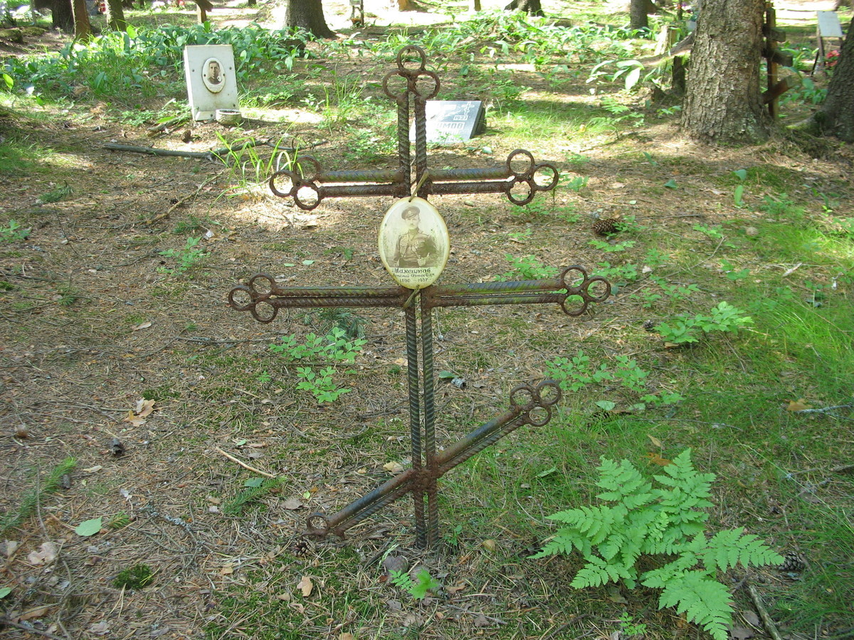 Памятный крест А. Ф. Максимову. Фото 16.06.2007