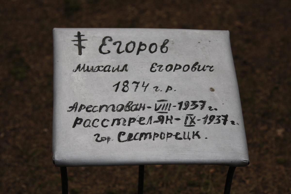Памятный знак М. Е. Егорову. Фото 18.05.2017