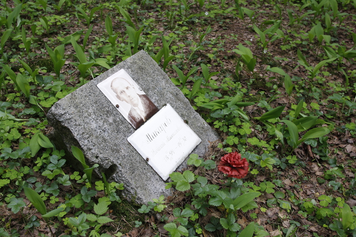 Символическое надгробие Н. М. Макарова. Фото 05.06.2017